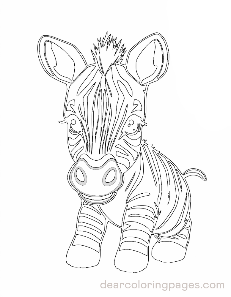 Zebra Coloring Pages Free And Printable Ai Generated Coloring Pages