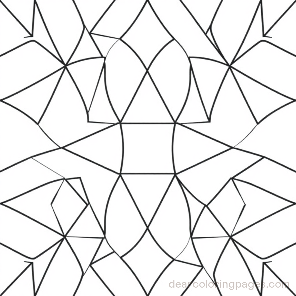 Abstract Coloring Page - Abstract Patterns