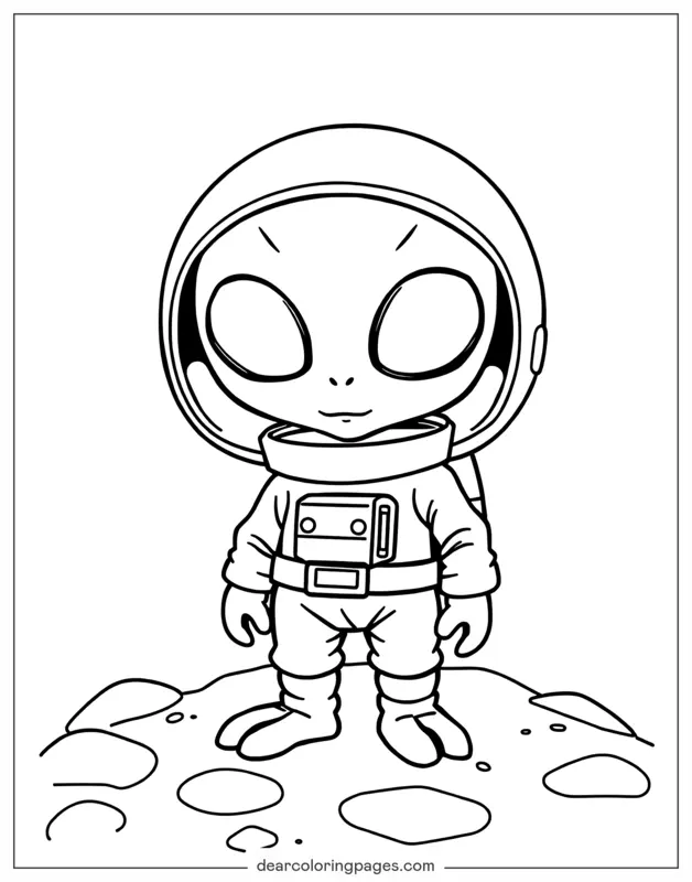 Espacio Dibujos para Colorear - Extranjero Dibujos para Colorear