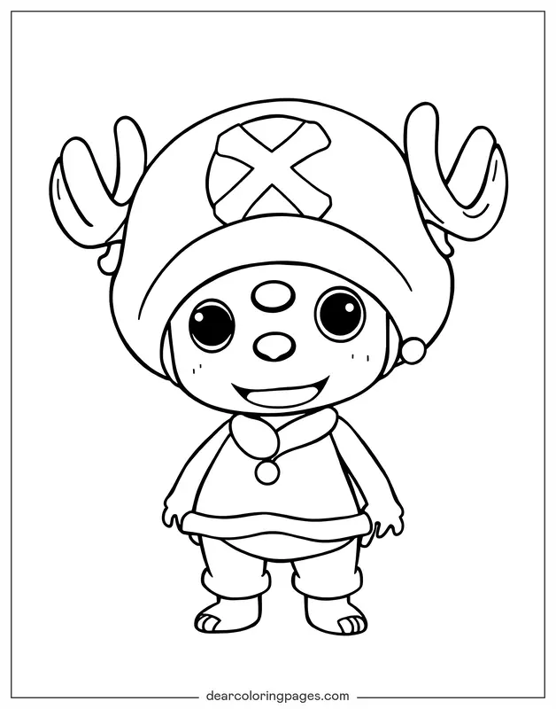 Anime Dibujo para Colorear - Chopper