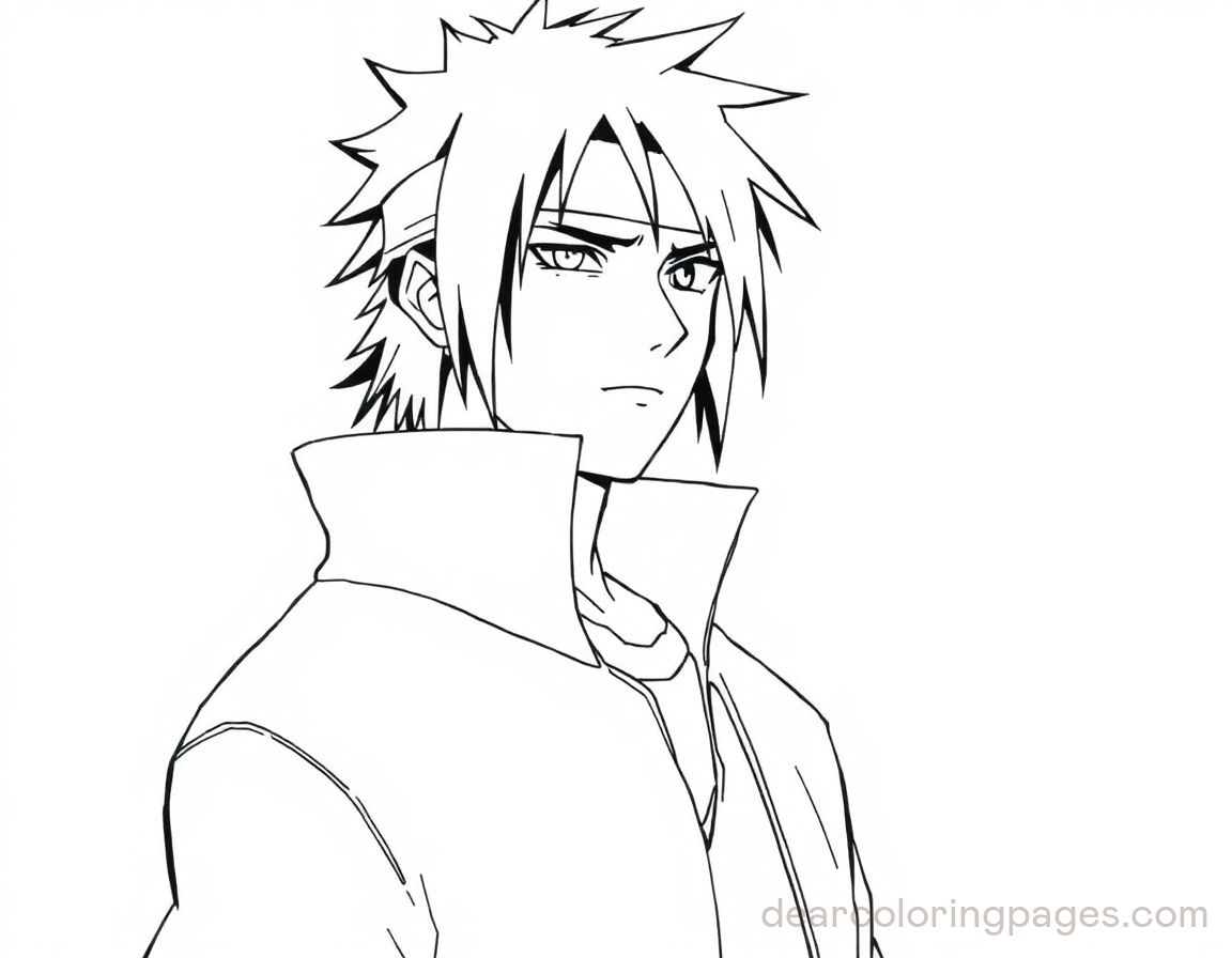 Sasuke Coloring Page