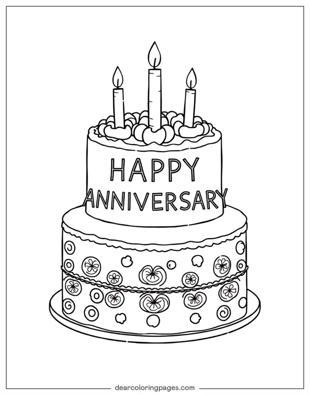 Pastel de aniversario