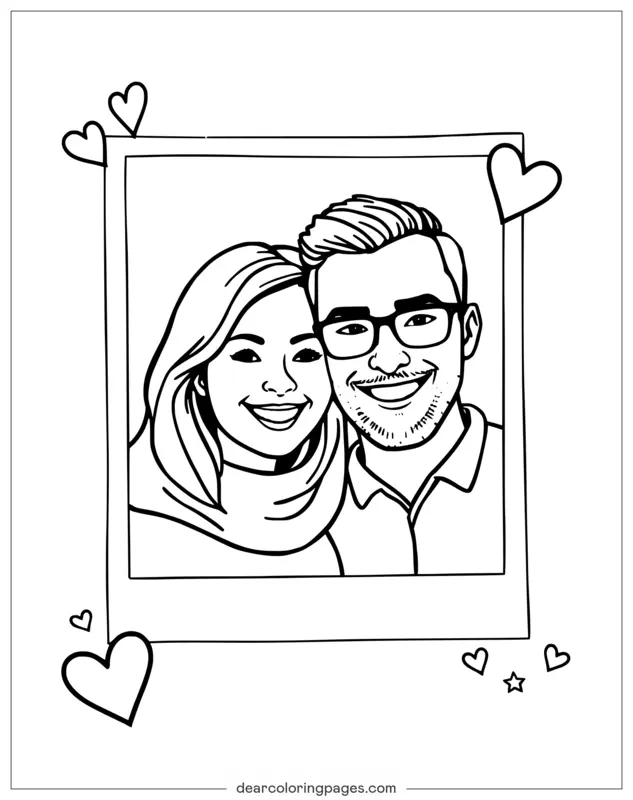 Retrato de aniversario de pareja