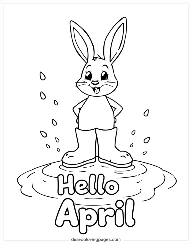 Animali Disegni da Colorare - Coniglio Disegno da Colorare