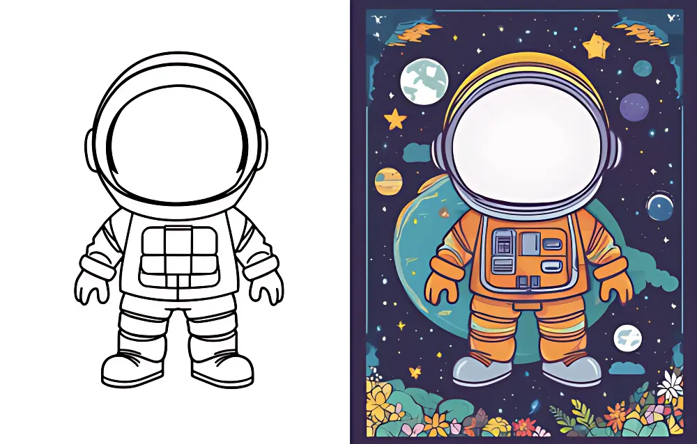 Astronaut Coloring Pages | Dear Coloring Pages
