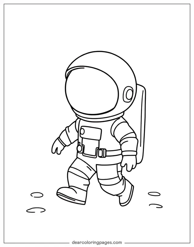 Astronaut Moon Walk