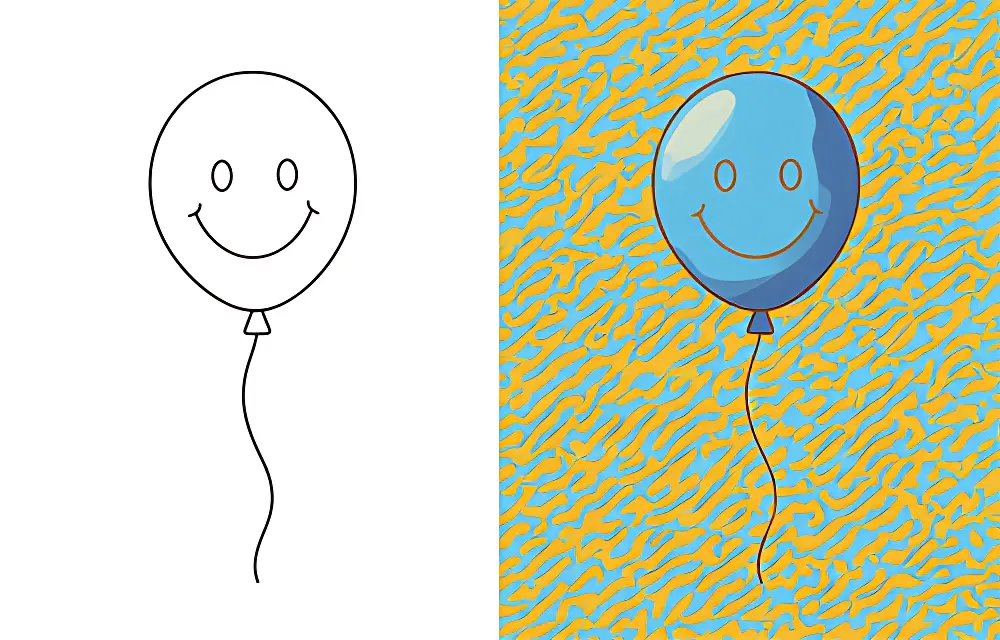 Globo Dibujos para Colorear