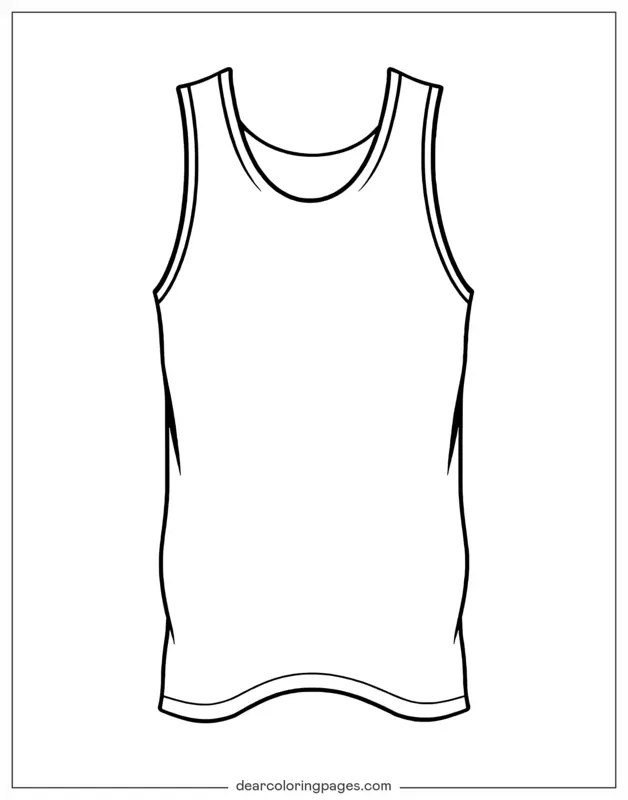Coloriage de Basket-ball – Maillot de basketball