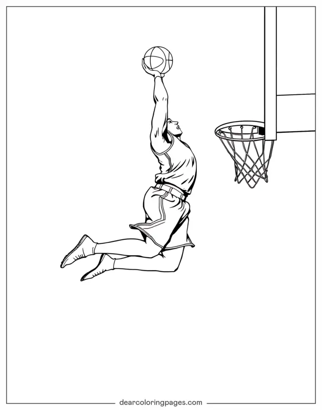 Coloriage de Basket-ball – Grand Chelem