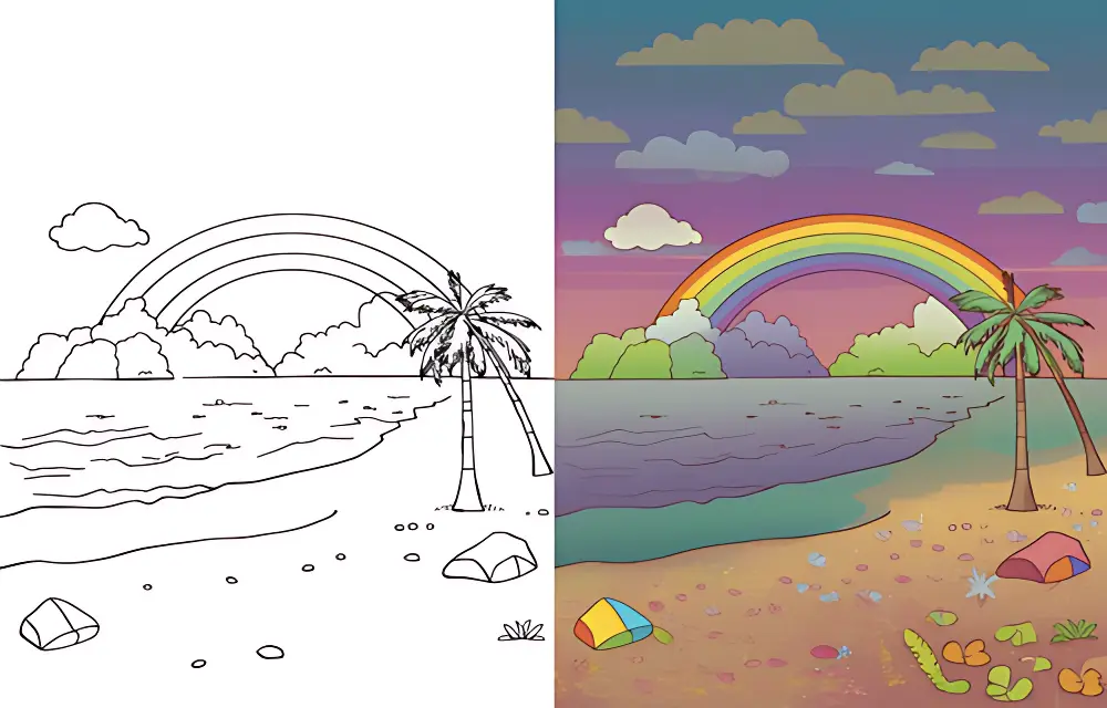 Beach Coloring Pages | Dear Coloring Pages
