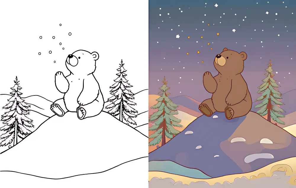 Oso Dibujos para Colorear