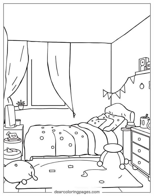 Coloriage de Chambre – Chambre d'enfant