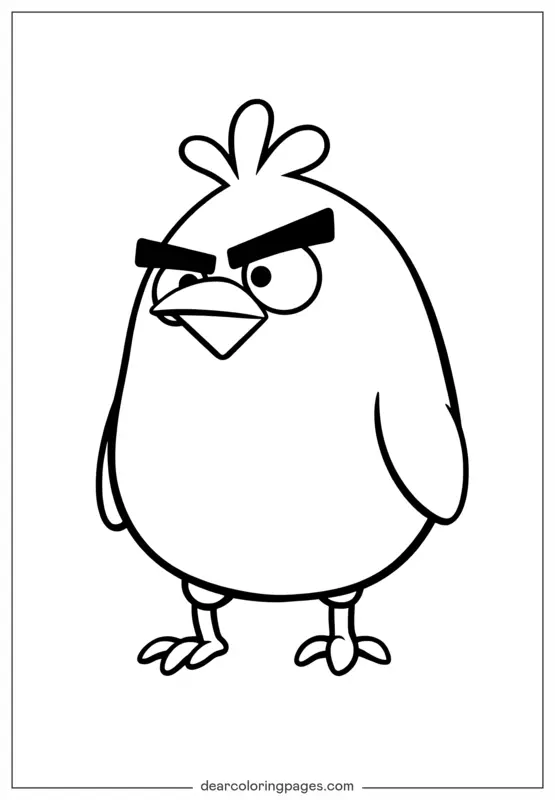 Bird Coloring Page - Angry Bird Printable