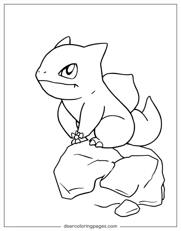 Bulbasaur on a Rock