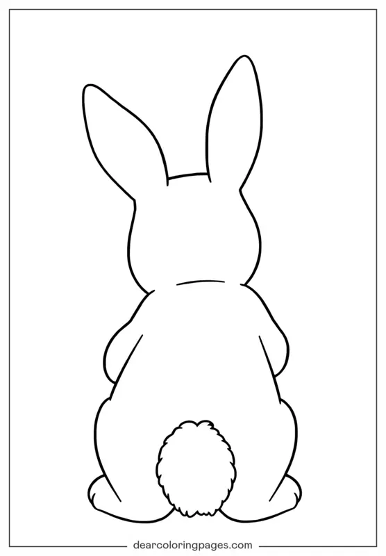 Bunny Coloring Page - Printable Bunny Coloring Page
