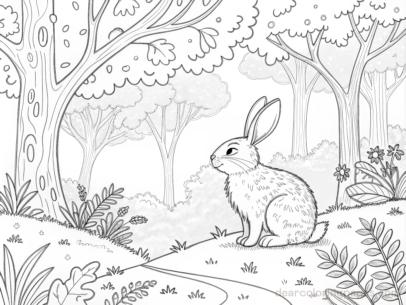 Bunny in the Woods