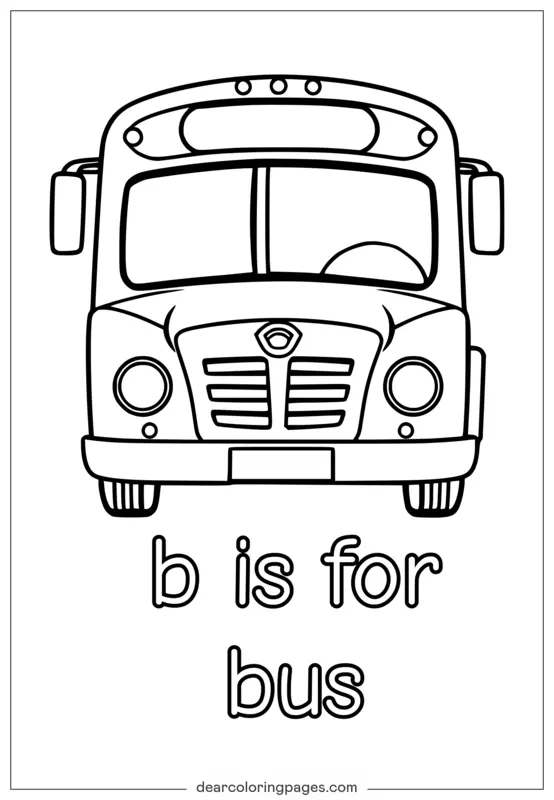 B代表Bus(英语字母学习)