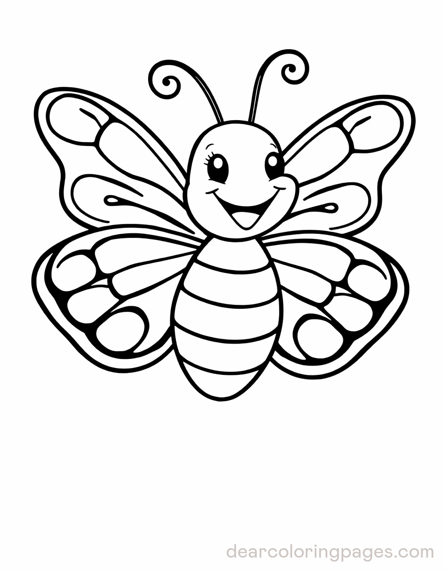 Simple Cartoon Butterfly