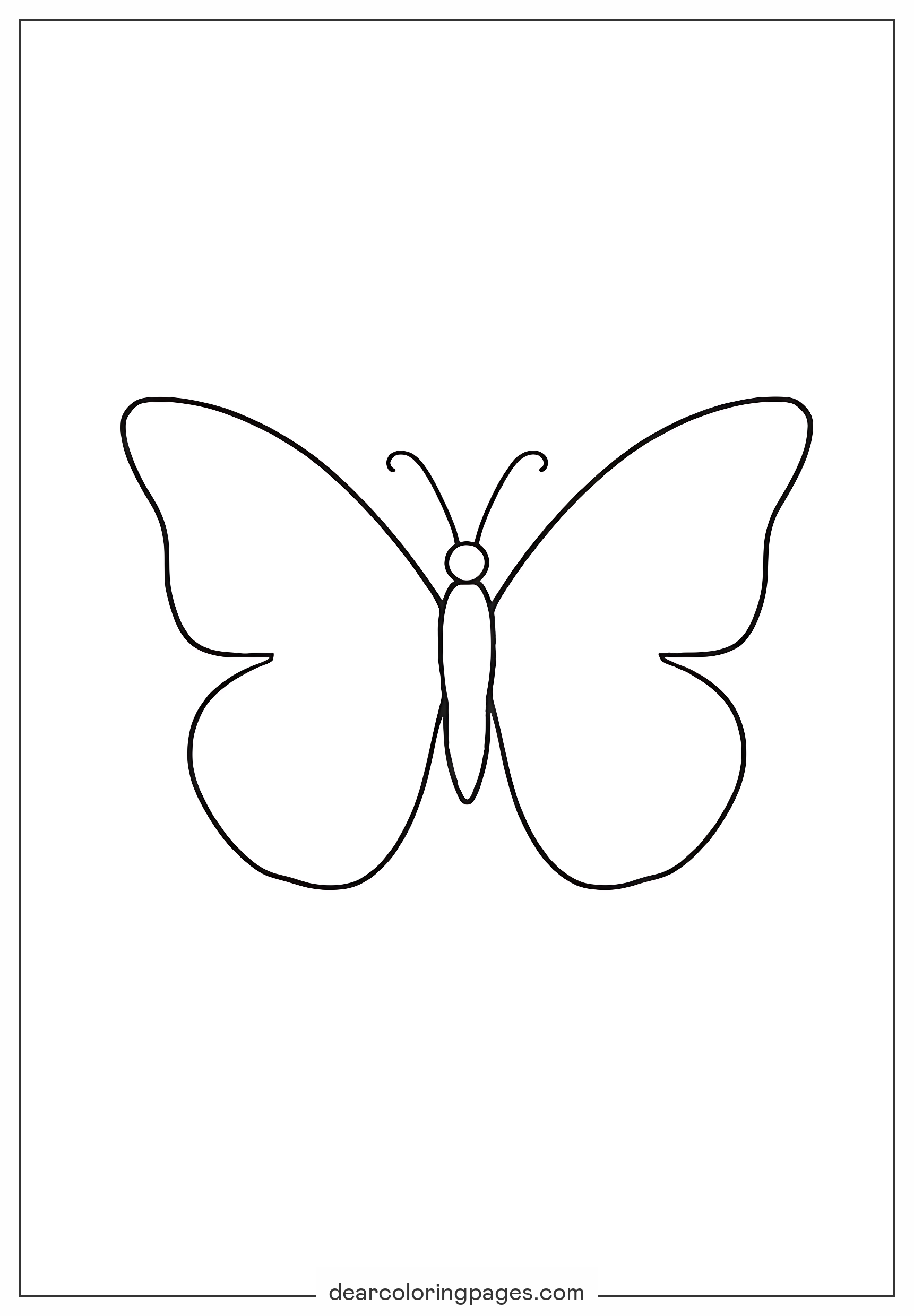 Natura e Architettura Disegni da Colorare - Farfalla Disegno da Colorare