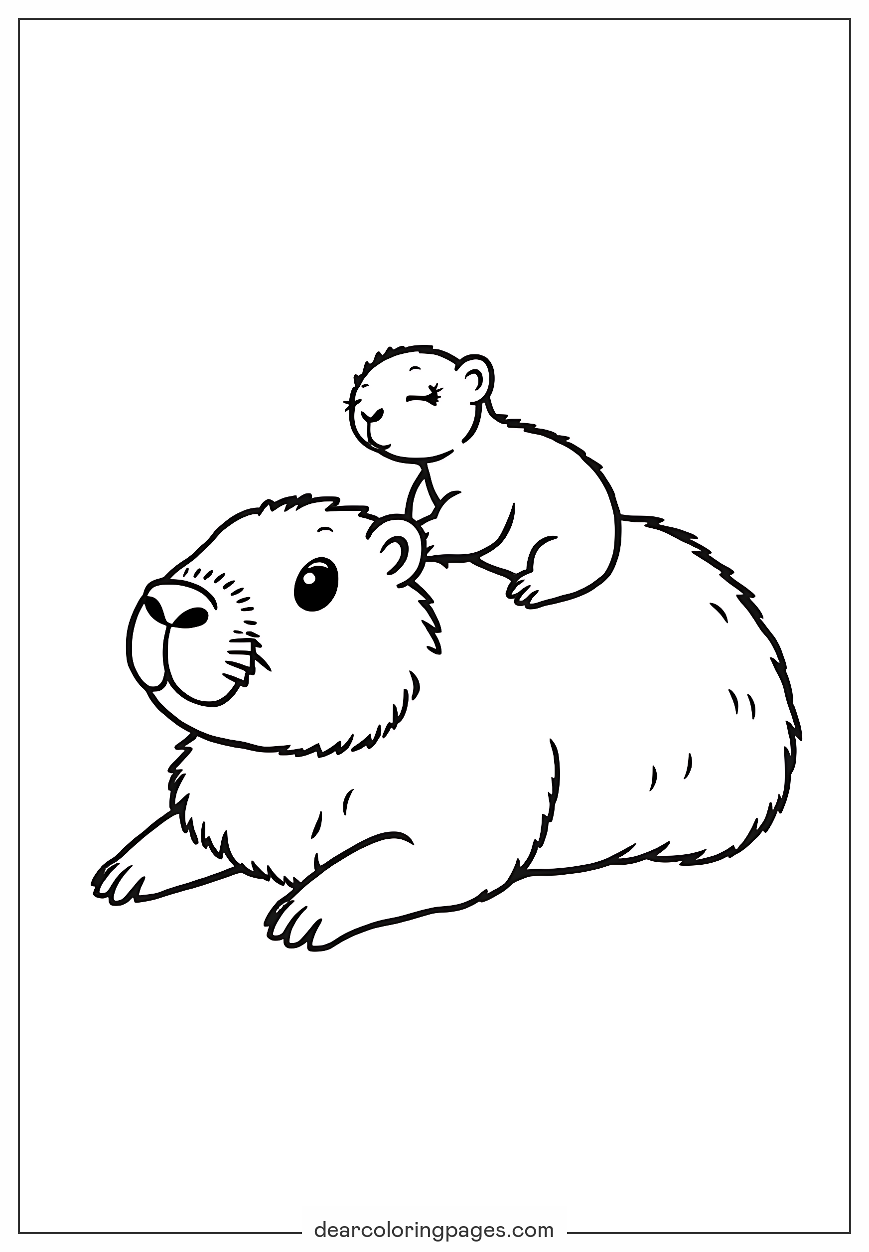 10 Cute Capybara Coloring Sheets You Can Print For Free TemplateNest 10 Cute Capybara Coloring Sheets You Can Print For Free TemplateNest