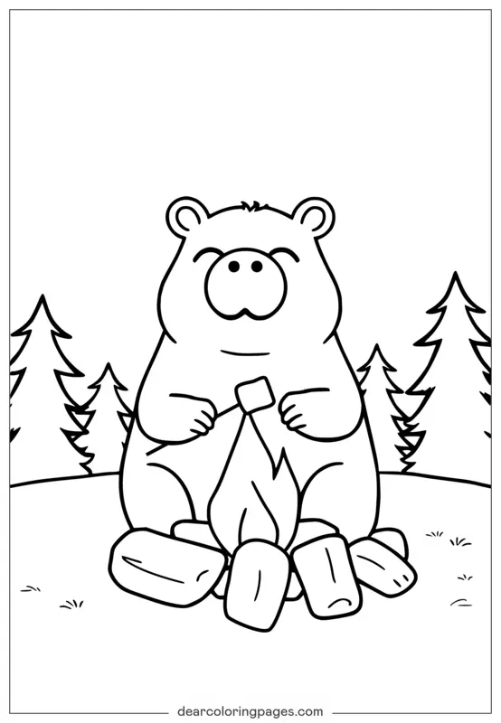 Capibara Dibujos para Colorear