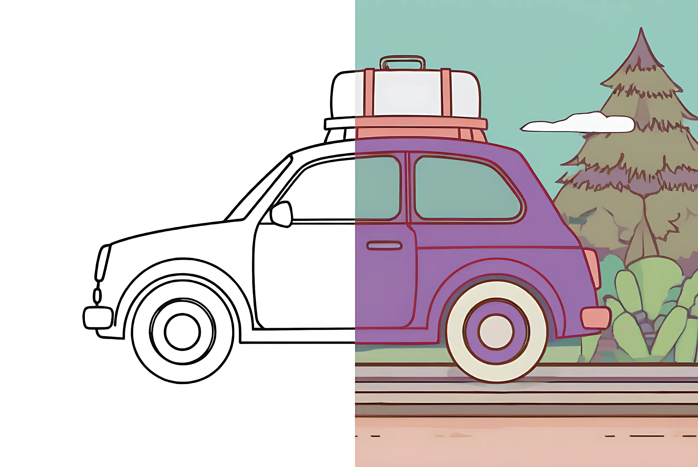 Car Desenhos para Colorir