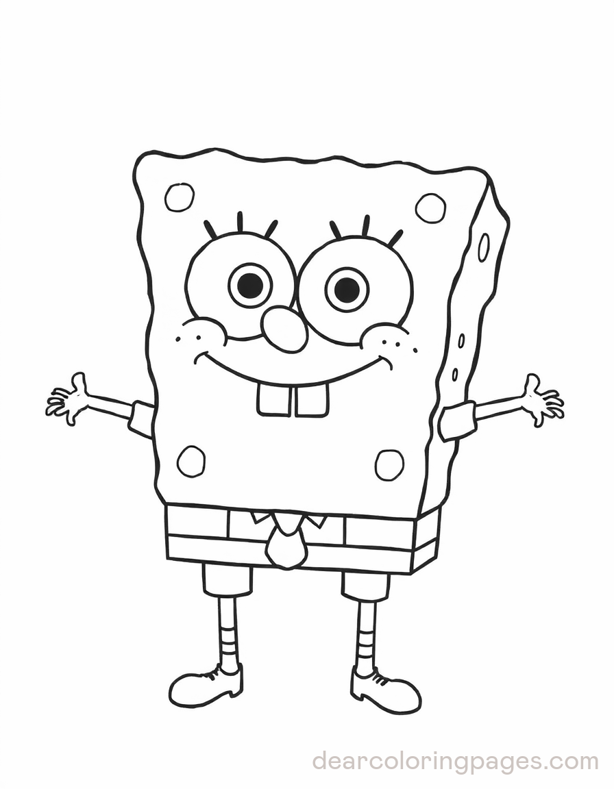 Caricatura Dibujos para Colorear - Bob Esponja