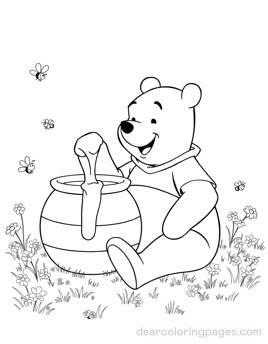 Caricatura Dibujos para Colorear - Winnie the Pooh