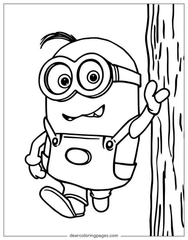 Minion Dibujo para Colorear - Minion