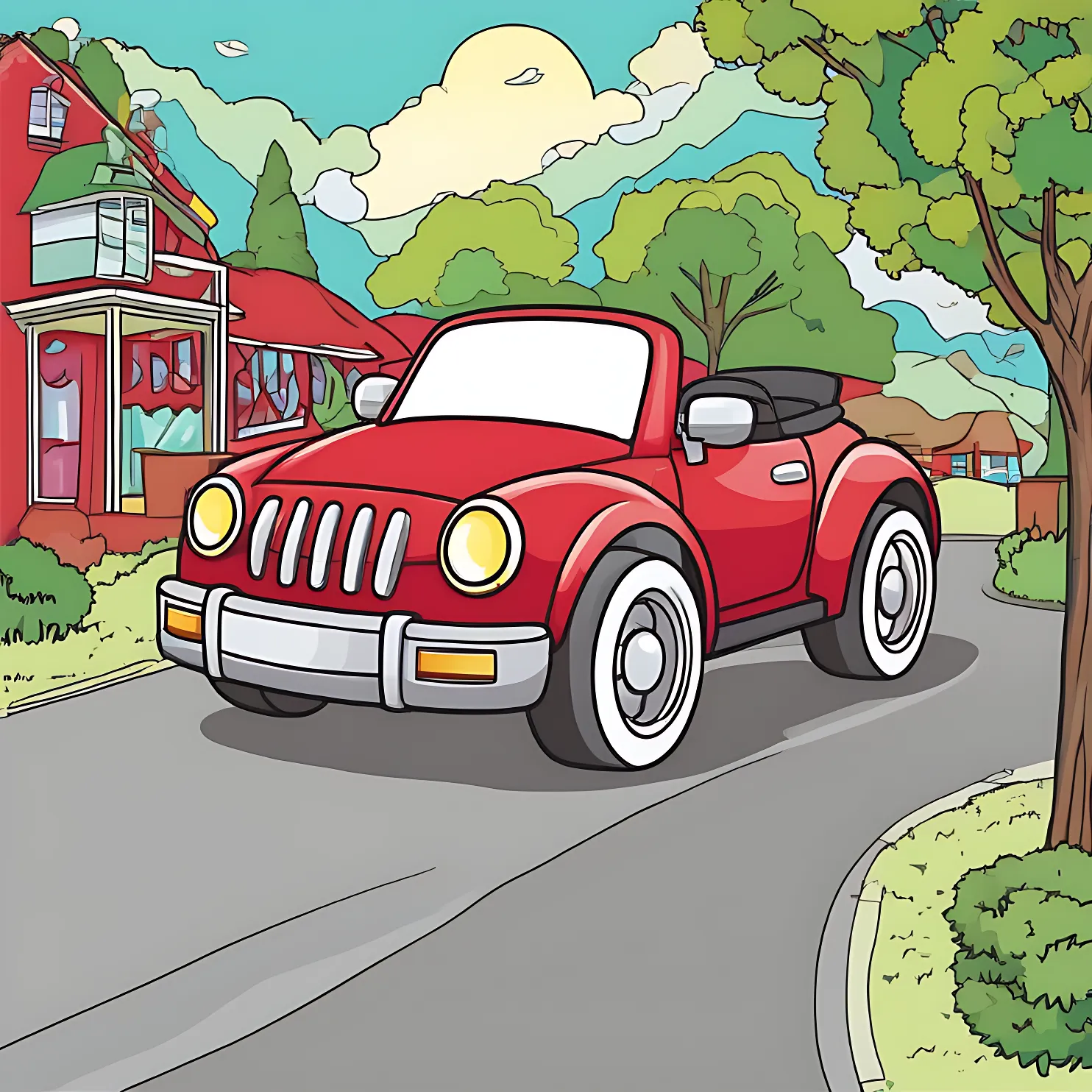 Transporte Dibujos para Colorear