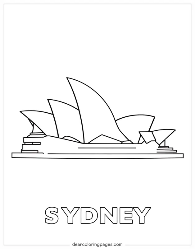 Sydney Ausmalbild