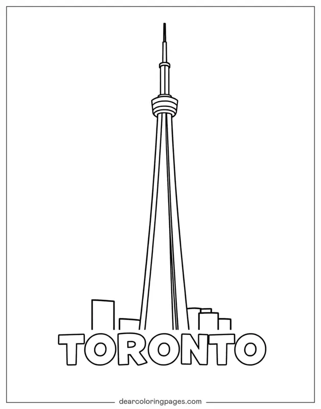 Toronto Ausmalbild
