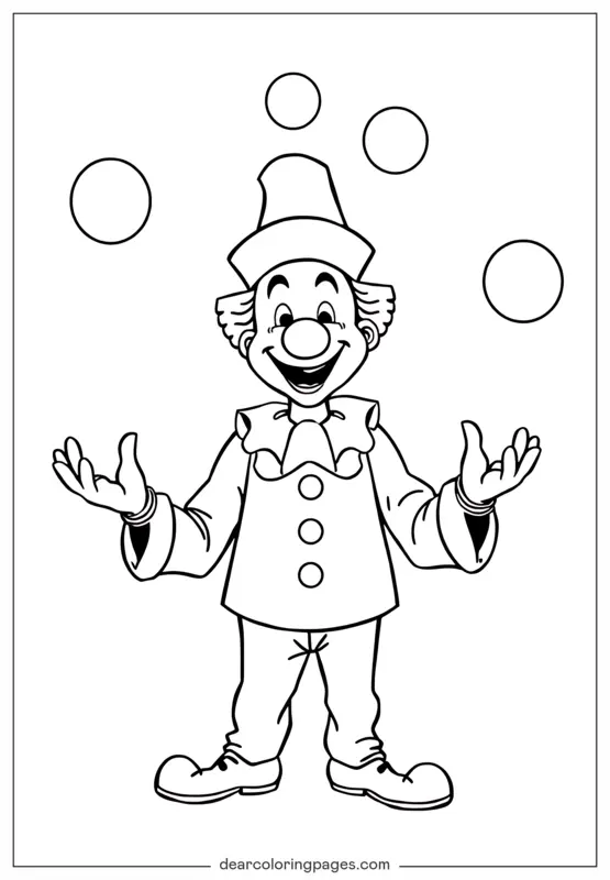 Clown Jonglieren