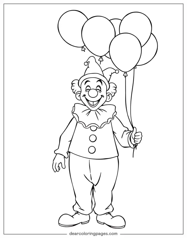 Clown mit Ballons