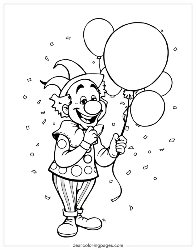 Clown mit Ballons