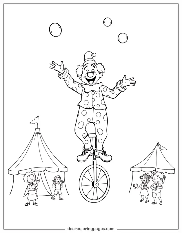 Clown Jonglieren