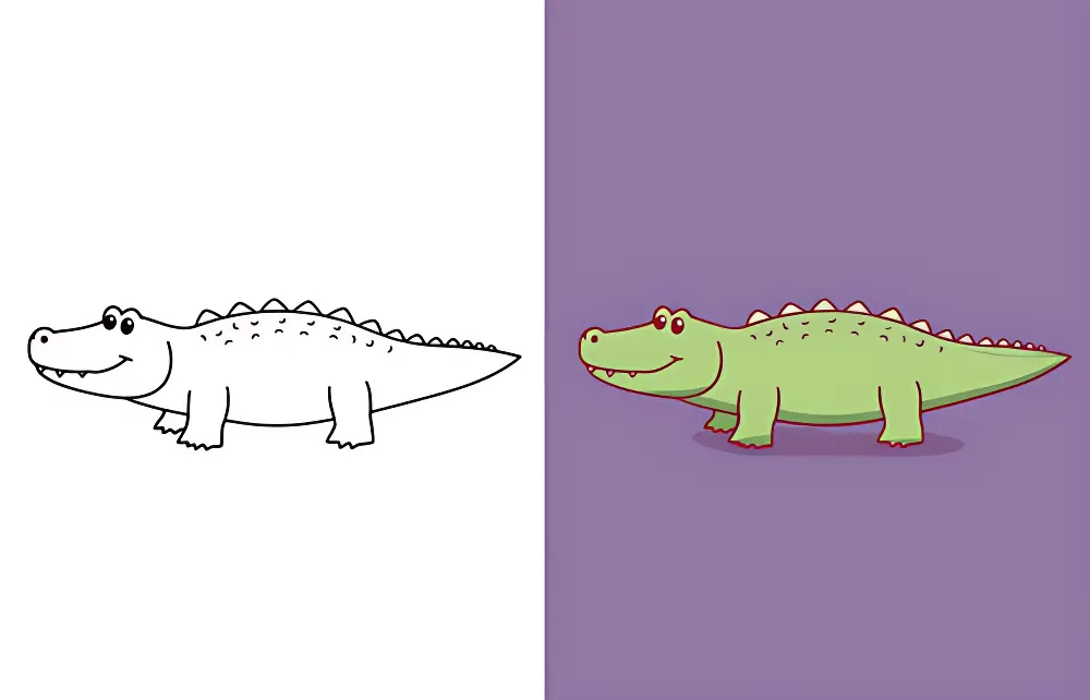 Crocodile Coloring Pages