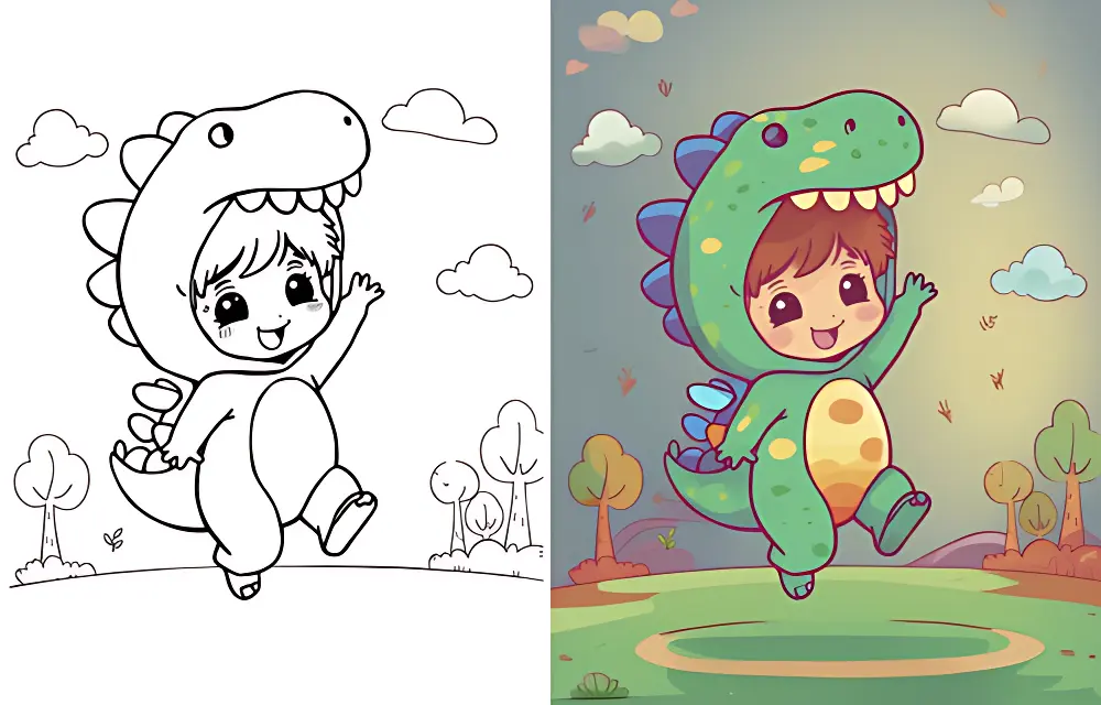 可爱涂色页面 | Dear Coloring Pages