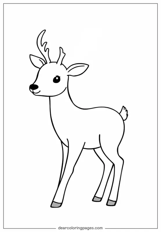 Animali Disegni da Colorare - Cervo Disegno da Colorare