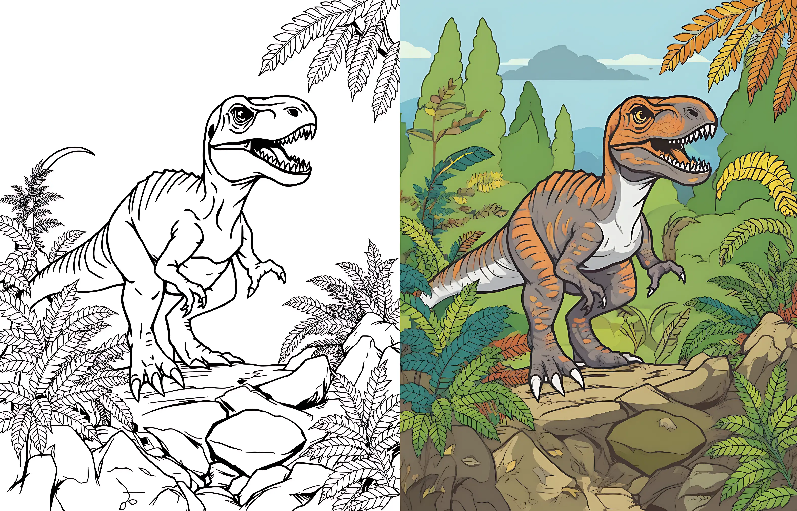 Dinosaur Coloring Pages
