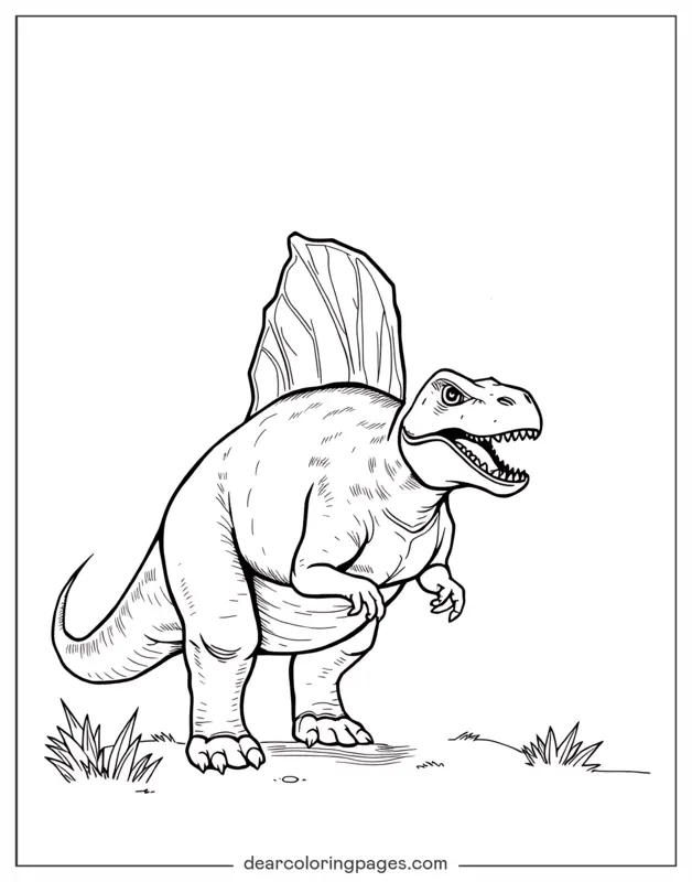 Dinosaur Coloring Page - Spinosaurus