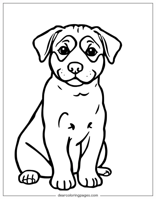 Hund Ausmalbild - Hund