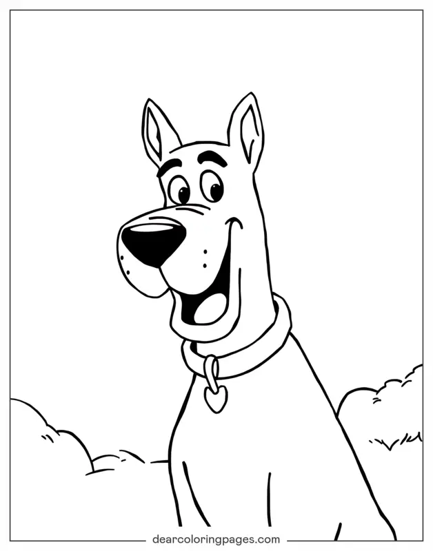 Hund Ausmalbild - Scooby-Doo