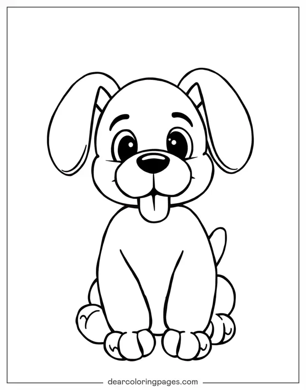 Hund Ausmalbild - Spielzeughund
