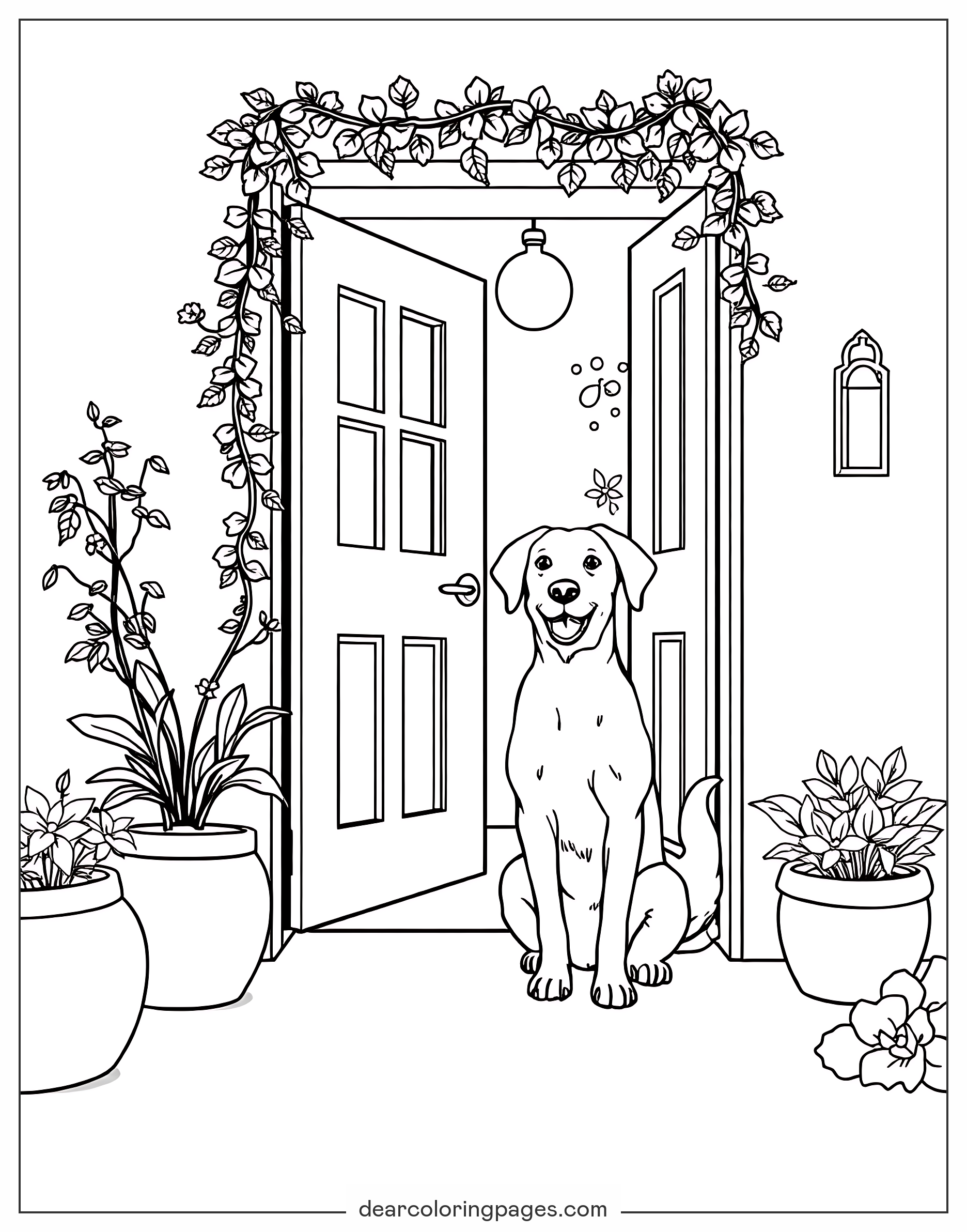 Sitting Dog Coloring Pages A Playful Puppy Sitting Happily With Its Sitting Dog Coloring Pages A Playful Puppy Sitting Happily With Its