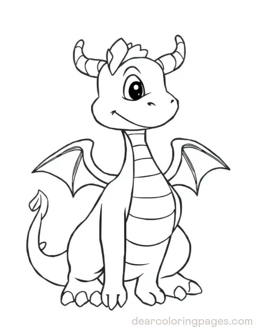 Dragon (7 Designs) Coloring Pages