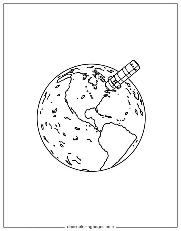 Satellite around Earth