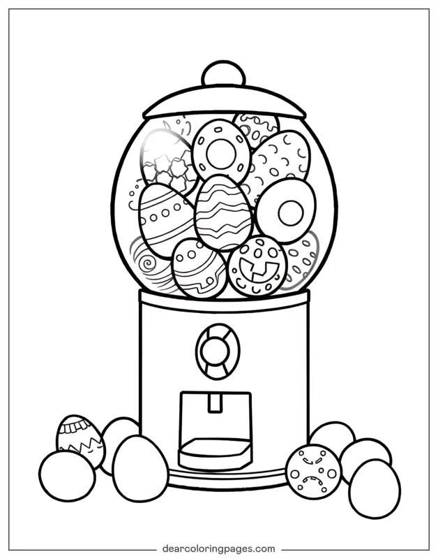 Máquina de Gumball de Ovo de Páscoa