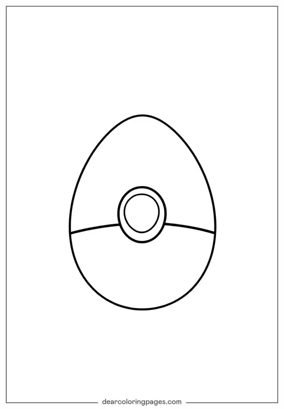Coloração de Ovo de Páscoa da Poké Ball