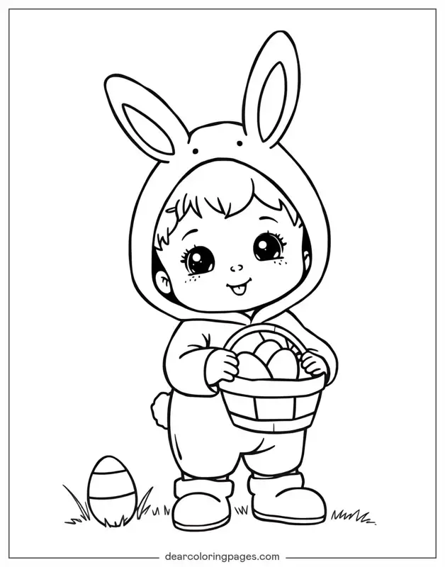 easter Coloring Page - Generated AI Coloring Page Demo